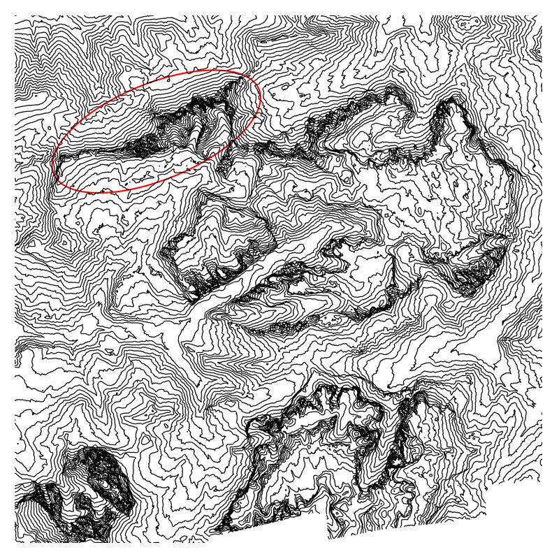 laserscann, punktwolke, 3d, höhenlinie