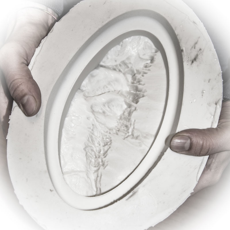 negativ, form, silikon, kautschuk